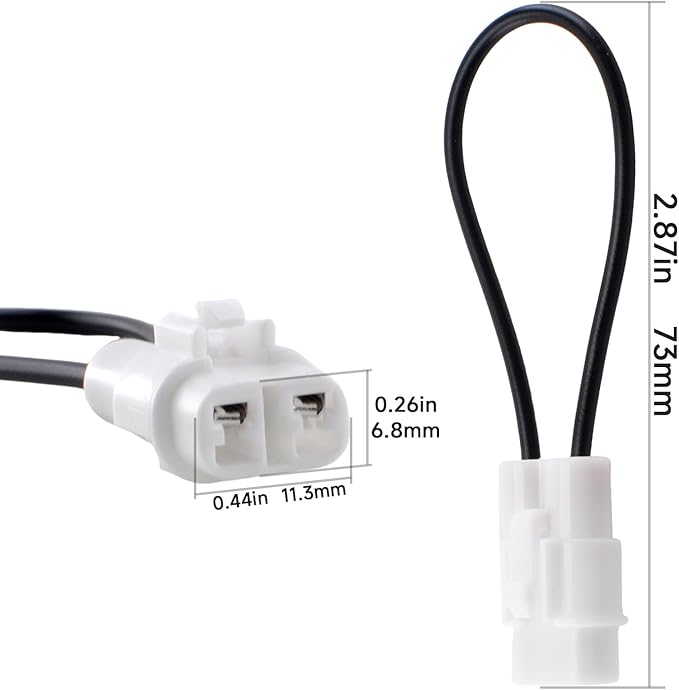 Seat Belt Bypass, Compatible with Yamaha YXZ Viking Wolverine, Kawasaki KRX Teryx Mule, Honda Pioneer 1000 – Harness Override Switch Connector Jumper Plug Clip, Plug and Play