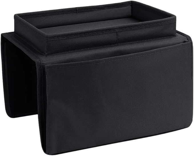 Couch Sofa Armrest Organiser Arm Chair Caddy Bedside Storage Pocket with 8 Pockets TV Remote Holder Bed Storage Pocket Bag for Cellphone Tablet Notepad Book Magazines DVD Glasses