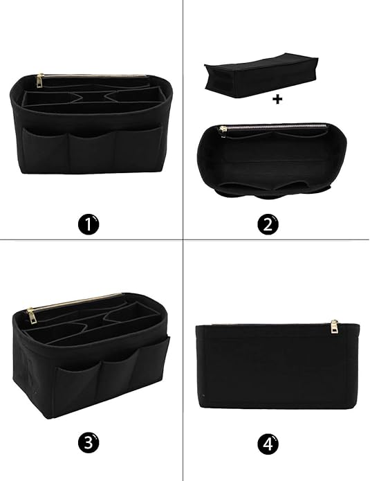 LEXSION Felt Purse Insert Bag Organizer Bag In Bag For Handbag Purse Organizer Fits Speedy Neverfull