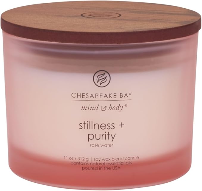 Chesapeake Bay Candle PT40896 Scented Candle Stillness + Purity (Rose Water) Coffee TableOrange Home Décor