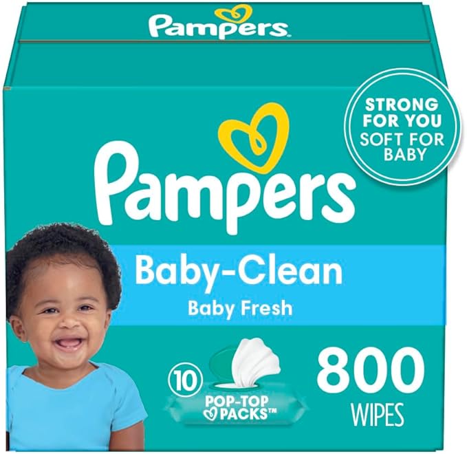 pampers baby fresh baby wipes 800 ct OLD