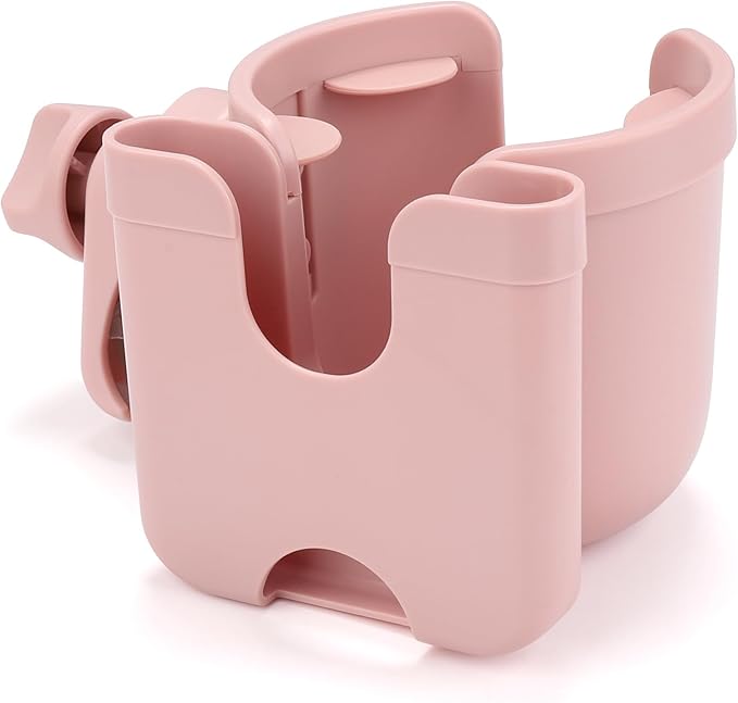Accmor Stroller Cup Holder with Phone Holder, Bike Cup Holder, Universal Cup Holder for Uppababy Nuna Doona Strollers, 2-in-2 Cup Phone Holder for Stroller Bike Accessory