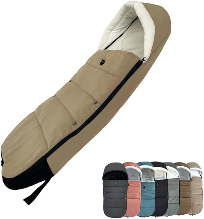 Universal Pushchair Footmuff for Babyzen YOYO/YOYO2 /Joolz/Bugaboo, Waterproof Fabric Base, Easy-Clean, Warm Foot Cover for Strollers
