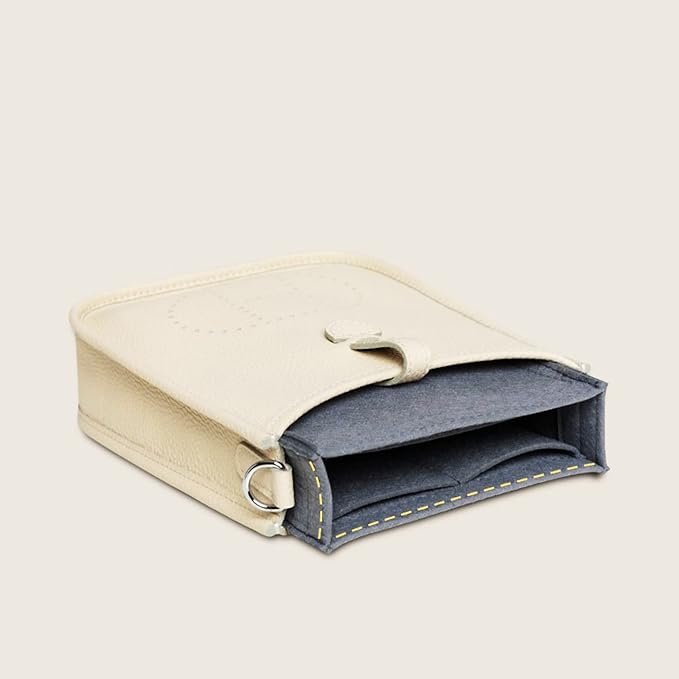 SMART DK Purse Insert Organizer for Evelyne 33 Bags,Premium Purse Felt Insert (Beige, For Evelyne 33)