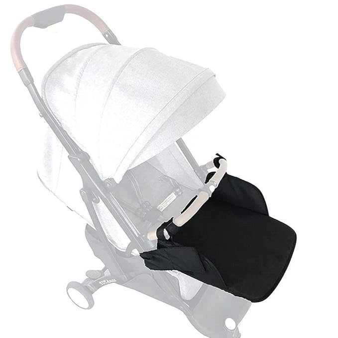 Baby Stroller Footrest Extension Universal Stroller Footstool Support Accessory for Baby Needs (Black)