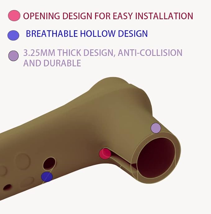 Brown Door Handle Protector, Baby Safety Anti-Collision Anti Static Electricity Door Handle Silicone Protective Cover for Edge Corner Children protectoin