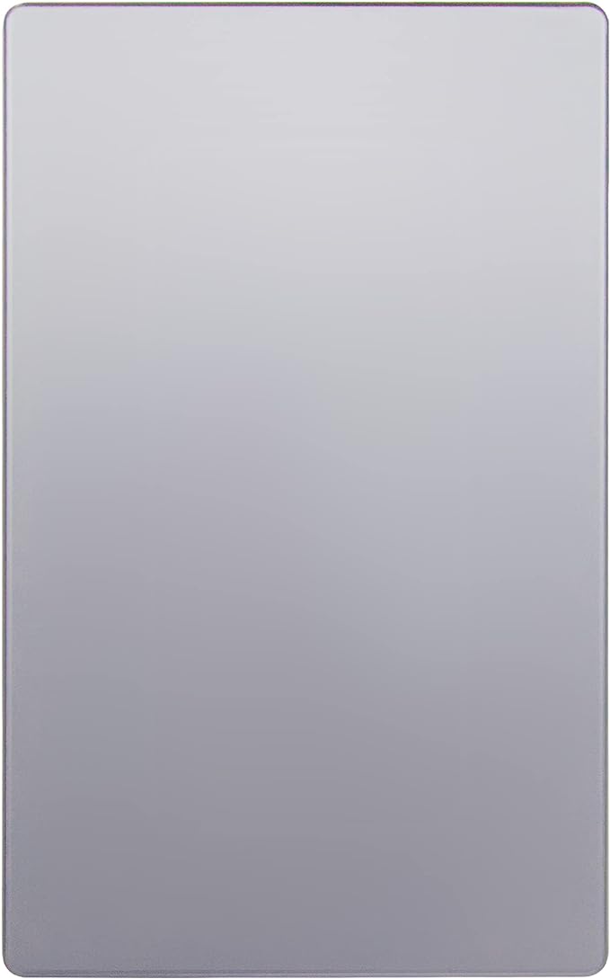ENERLITES Screwless Blank Wall Plate, Child Safe Blank Device Outlet Cover, Standard Size, 1-Gang 4.68" x 2.93", Polycarbonate Thermoplastic, UL Listed, SI8801-SV, Silver