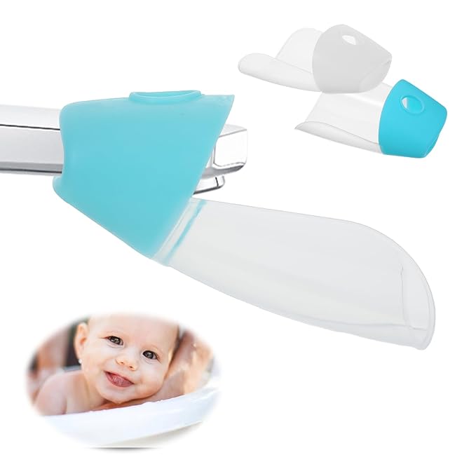 Bathtub Extender 2 Pack Silicone Faucet Extender for Kids Kitchen Sink Bathtub Spout Baby Bathroom Faucet Extenders for Kids Hand Washing Faucets Extenders Fit for Most Faucets