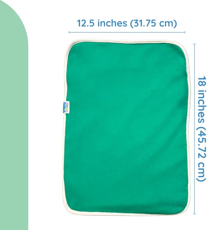 4-Layer Premium Burp Cloths for Heavy Spit-Up & Reflux – 2 Pack | Wide Coverage, Super Absorbent Cotton, No Seep-Through by Happy Spitters Club