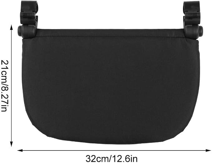 HEEPDD Baby Stroller Footrest, 12.6 x 8.3 in Stroller Extension Foot Pedal Infant Stroller Leg Rest for VOVO Pushchair(Black)
