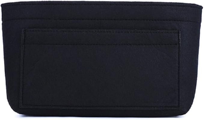 ZTUJO Purse Organizer Insert, Felt Bag Organizer For Handbag Purse Organizer,13 Colors, 6 Size (Medium, Black)