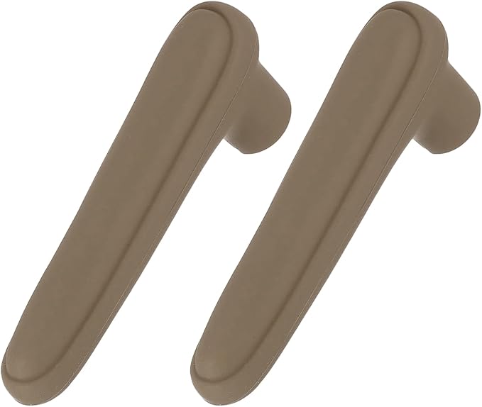 uxcell 2 Pcs Door Handle Covers, Silicone Safety Doors Knob Handle Protector Covers Anti-Collision Soft Doors Pull Cover for Bedrooms Bathrooms Offices, Brown
