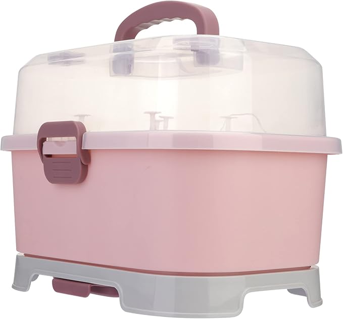 Toyvian Kitchen Cabinet Organizer 1Pc Portable Baby Bottle Drying Rack Storage Box Nursing Bottle Storage Box Organizer Case Portable Feeding Bottle Kitchen Cabinet for Home Travel Baby Bottles