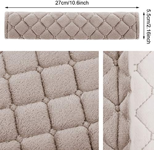 Tatuo 4 Pack Seat Belt Cover Extra Long Seat Belt Pads for Car Soft Comfort Shoulder Strap Covers Harness Pads Helps Protect Your Neck and Shoulder(10.6 Inch,Khaki)