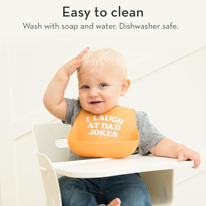 Bella Tunno Wonder Bib - Adjustable Silicone Baby Bibs for Girls, Durable and Waterproof BPA Free Silicone, Little Lady
