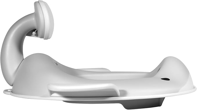 Kindsgut Potty Training Seat in whale design, designed in Germany, suitable for all toilet shapes non-slip toilet seat, Light Grey