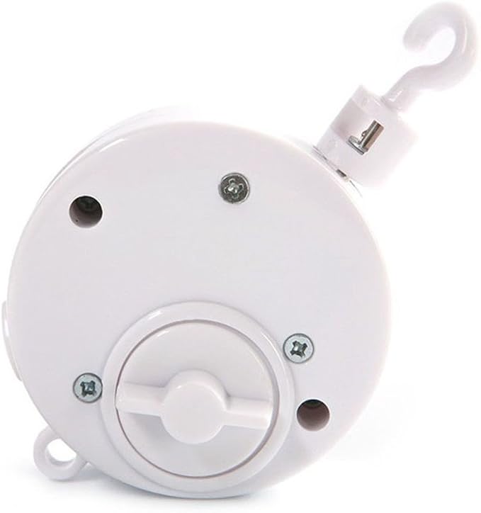 Over The Rainbow Baby Music Box, Rotary Mobile Crib Bed Bell Windup Musical Gift with Rotating Hook for Babies Boy Girl Kids Children
