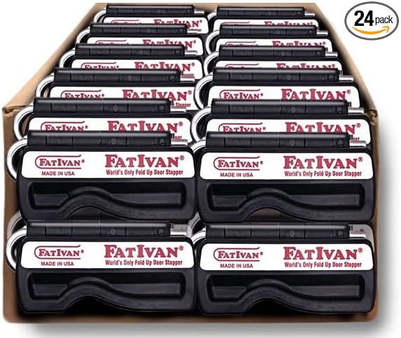 The Original Fat Ivan Fold Up Doorstop Wedge with Magnet - for Moving Office Home or School - Great for Police, Admin, Firefighters and Any time You Need a Door to Stay Open