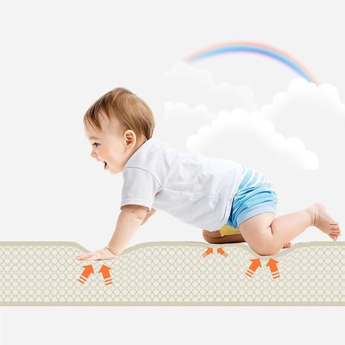 Baby Floor Play Mat Foldable 70.9" x 47.2" x 0.4", Non-Slip Waterproof Foam Play Mat for Kids, Toddlers and Babies, Reversible Design - Forest and City Streets Theme, Easy Storage and Travel