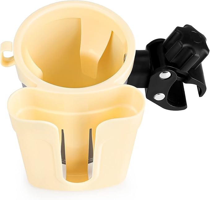 Accmor Stroller Cup Holder with Phone Keys Holder, 3-in-1 Universal Cup Holder, Drinks Bottle Holder for Stroller, Bike, Wheelchair, Walker, Scooter