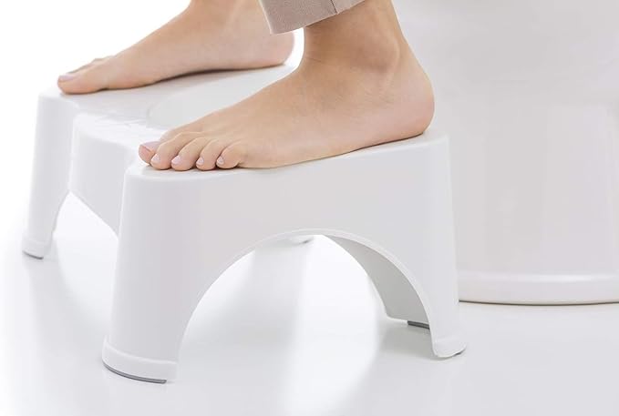 Squatty Potty The Original Bathroom Toilet Stool, 7 Inch height, White