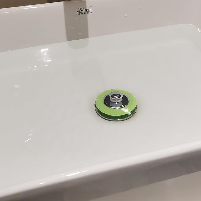 Bathtub Drain Stopper,Silicone Bathtub Stopper, Tub Stopper, Washbasin Drain Plug,Drain Plug (Green，Patented Product)