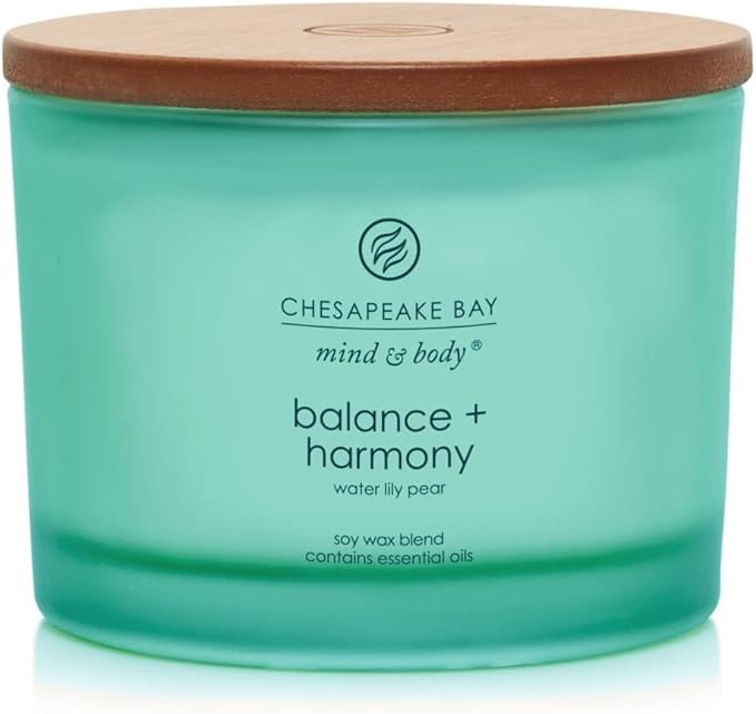 Chesapeake Bay Candle Scented Candle Balance + Harmony (Water Lily Pear) Coffee Table Home Décor