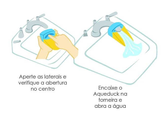 Aqueduck Faucet Extender. Connects to Sink Faucet to Make Washing Hands Fun and Teaches Your Baby or Child Good Habits and Promote Independence to Them