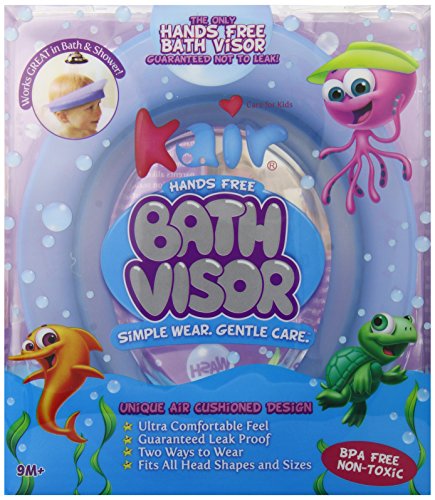 Kair Bath Visor for Babies, Silicone Air Cushioned Shower Cap for kids, Shower Water Guard for 1-9 Years Children bath and Toddler Bath (Head Circumference Greater Than 15 Inches)