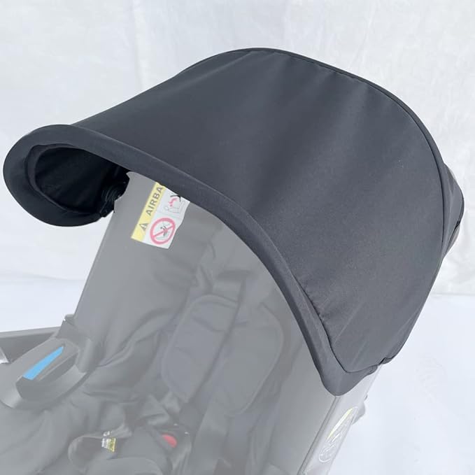 Stroller Replacement Accessories Canopy, Waterproof Sun Shade Compatible with Doona Car Seat & Strollers (Black)
