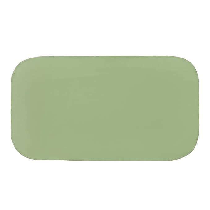 Elantrip Changing Pad for Bed - Leather Changing Pad for Baby, Portable Baby Changing Mat Travel, Compact Diaper Change Mat, Fits Diaper Bag Green