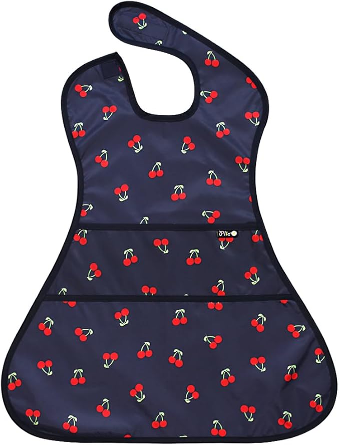 Plie Full Coverage Waterproof Feeding Bib for Toddlers – Extra Long Apron Bib for Mealtime, Self-Feeding, High Chairn