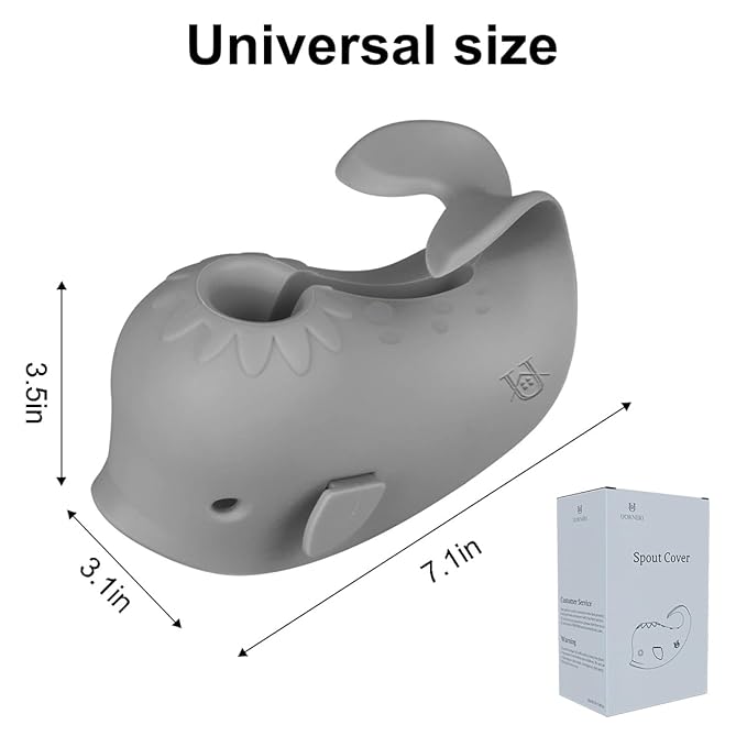Bath Spout Cover, Faucet Cover Baby Protector Bath Tub Faucet Cover Protector for Kids, Silicone Bathtub Spout Cover for Baby Kids Toddlers Safety Protection Accessories