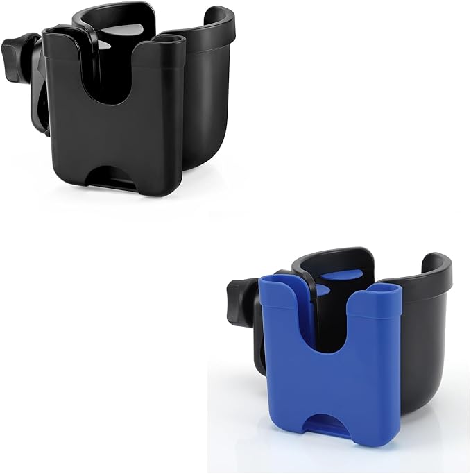 Accmor Stroller Cup Holder with Phone Holder, Bike Cup Holder, Universal Cup Holder for Uppababy Nuna Doona Strollers, 2-in-1 Cup Phone Holder for Stroller, Bike, Wheelchair, Walker, Scooter