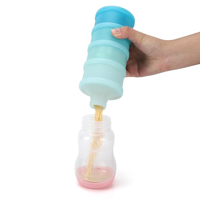 Accmor 2 Pack Baby Formula Dispenser On The Go, Stackable Formula Dispenser Formula Container to Go, Non-Spill Portable Milk Powder Kids Snack Storage Container, BPA Free