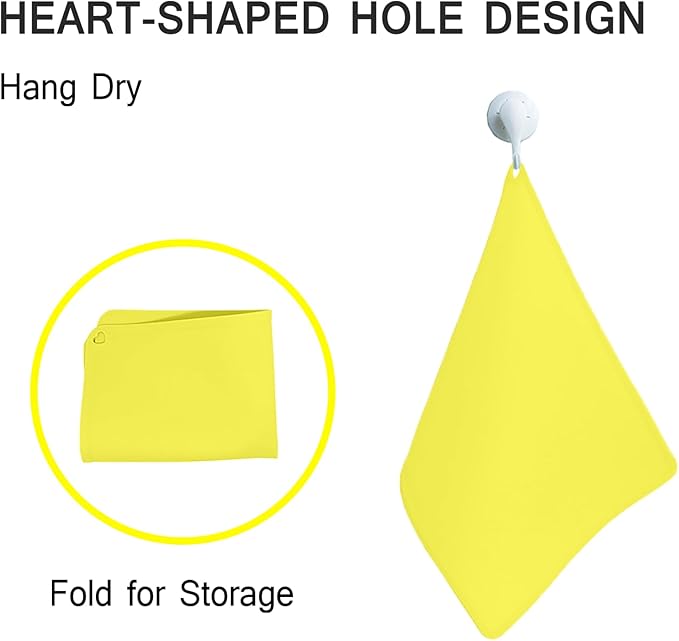 KVK Glow-in-The-Dark Silicone Placemat for Toddlers Kids Non-Slip Reusable Portable Baby Placemats for Restaurant & Home Stain-Proof Children Food Mats Eating Table Mat 2 Pack (Yellow & Orange)