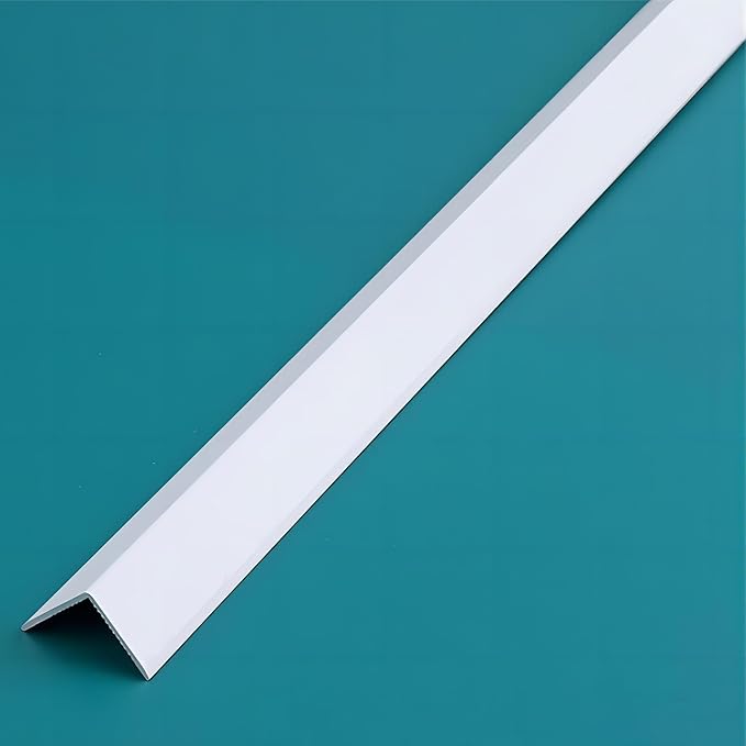 White Wall Corner Protector, 4Pcs, Length 35.4in, Width 0.79in - Self Adhesive Metal Corner Protector for Aluminum Trim molding, Cabinet Edge Guard, Easy to Install