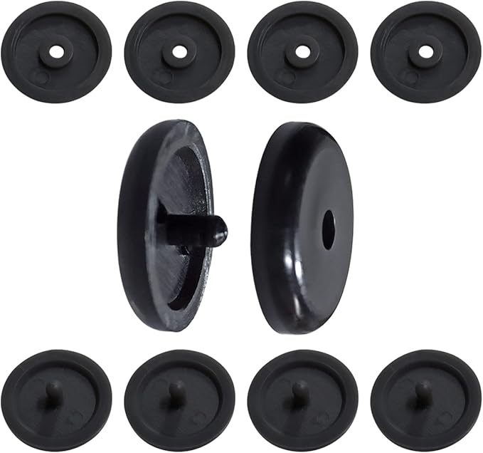 5 Sets Universal Fit Seatbelt Stopper Kit, Snap-on Seat Belt Button Stop, Black Seat Belt Buckle Button Prevent Plastic Seat Belt Button Buckle Clip Stop From Sliding Down The Belt