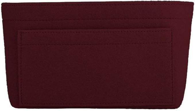 ZTUJO Purse Organizer Insert, Felt Bag Organizer For Handbag Purse Organizer,13 Colors, 6 Size (Large, Wine Red)
