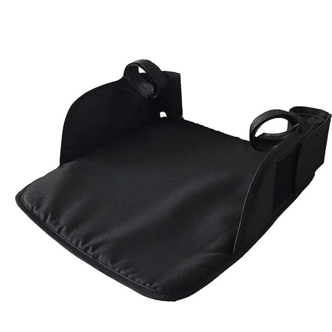 Baby Stroller Footrest Extension Universal Stroller Footstool Support Accessory for Baby Needs (Black)