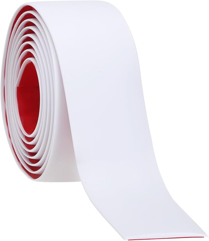 PATIKIL Self Adhesive Floor Transition Strip 10 ft x 1.6" Vinyl Flat Divider Flooring for Joining Floor Gaps Carpet Transition Floor Tiles, White