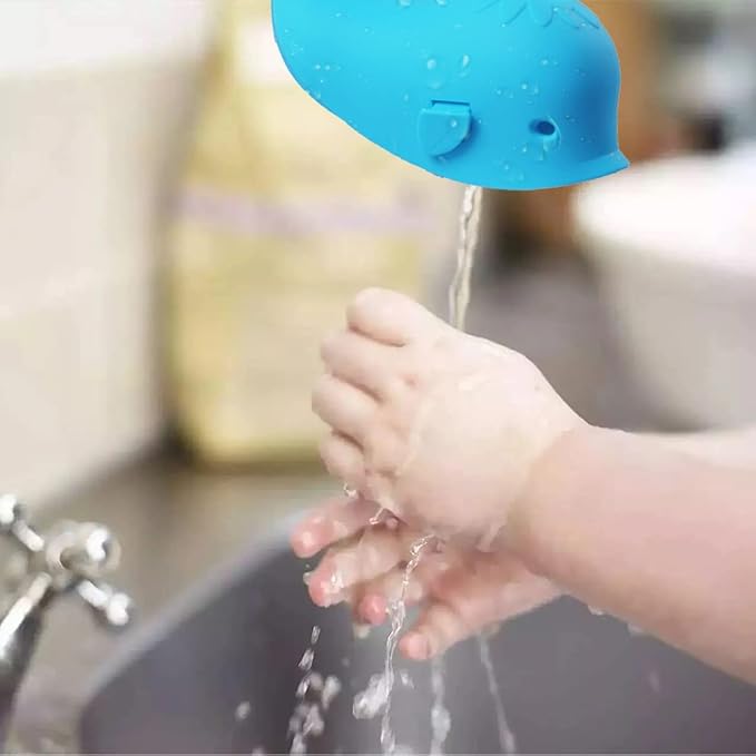 Spout Cover for Bath, Bathtub Faucet Cover Baby Bathroom Tub Silicone Faucet Protector for Kids, Bathtub Spout Cover for Baby Toddlers Bath Accessories for Baby Universal Bath Protector, Blue