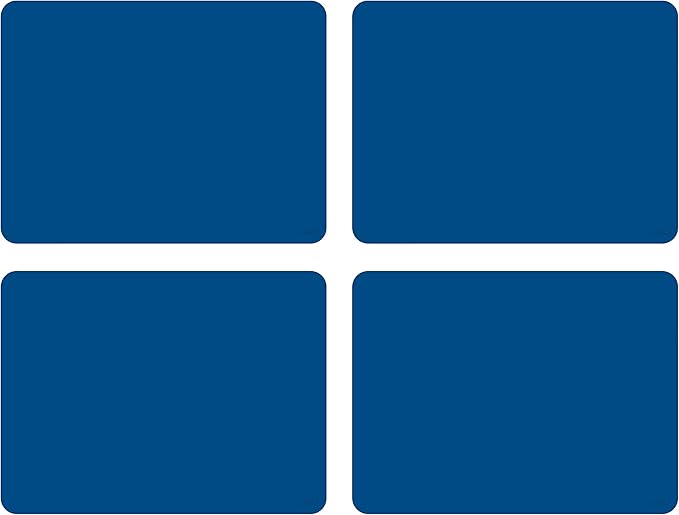 GASARÉ, Placemats Set of 4, Silicone Placemats, Table Mats, Non-Slip, Easy to Clean, Heat Resistant, Flexible, 20% Thicker, 16 x 12 inches x 1.1mm, Blue