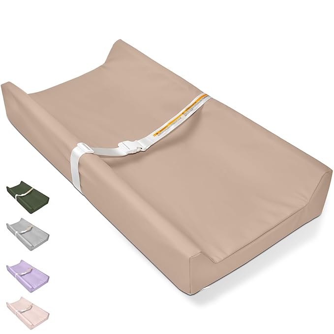 Baby Changing Pad, Changing Table Pads, Vegan Leather Wipeable Changing Pad, 32x16 in Waterproof Diaper Baby Changing Topper for Dresser, Table