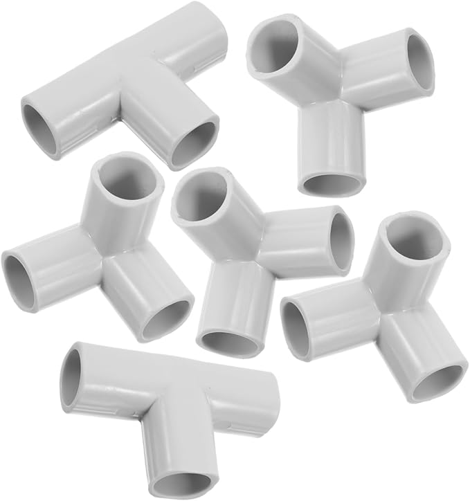 Cabilock 6pcs Playpen Accessories Connectors for Indoor Safety Versatile Pipe Fitting Adapters for Play Areas Easy Installation Configurations