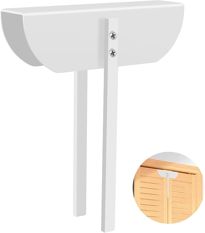 Bifold Door Lock- Metal Double Door Child Safety Locks Keep Toddler, Cats&Dogs Out of Pantry, Closets, Cabinets