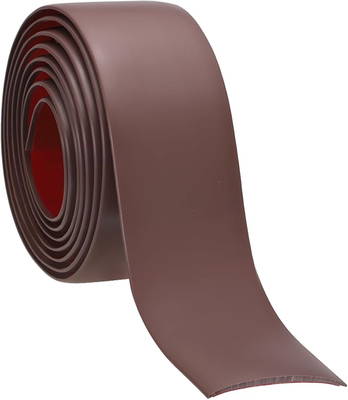 PATIKIL Self Adhesive Floor Transition Strip 10 ft x 1.6" Vinyl Flat Divider Flooring for Joining Floor Gaps Carpet Transition Floor Tiles, Coffee
