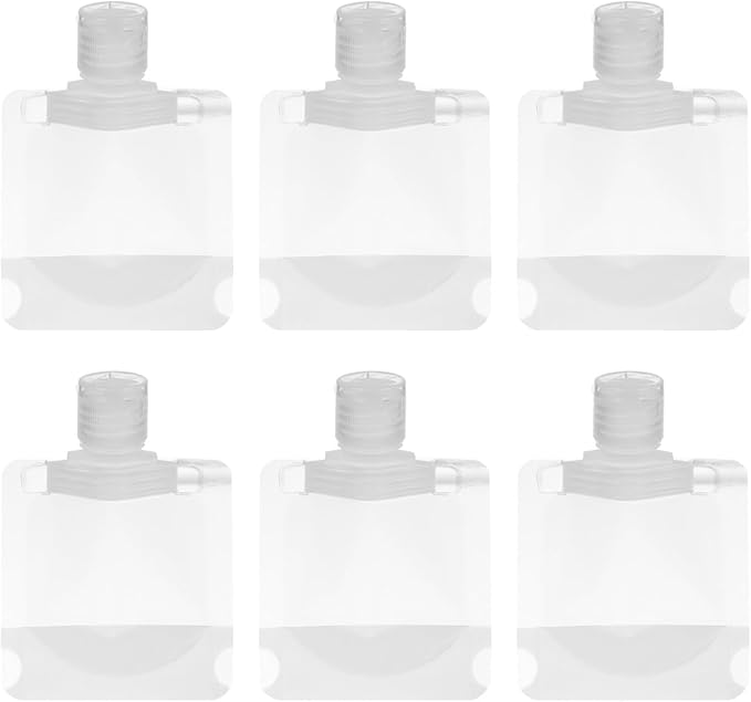 KALLORY Refillable Lotion Bags 15Pcs 30Ml Travel Pouches for Cosmetic Sub-Packing Squeezable Sample Containers for Essence Creams Moisturizers and Toiletries