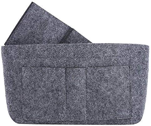 ZTUJO Purse Organizer Insert, Felt Bag Organizer For Handbag Purse Organizer,13 Colors, 6 Size (Slender Large, Grey)