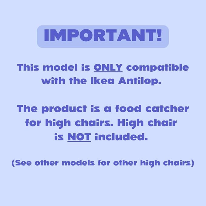 CATCHY -Food Catcher-Compatible with IKEA Antilop High Chair + 12 Other High Chairs- Highchair Sold Separately -Baby & Toddler Food & Mess Catcher-Premium Linen Inspired - Under High Chair Accessory